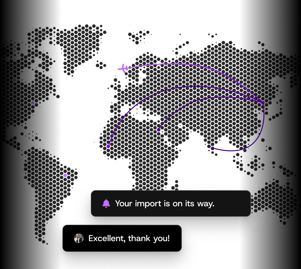 Global operations map
